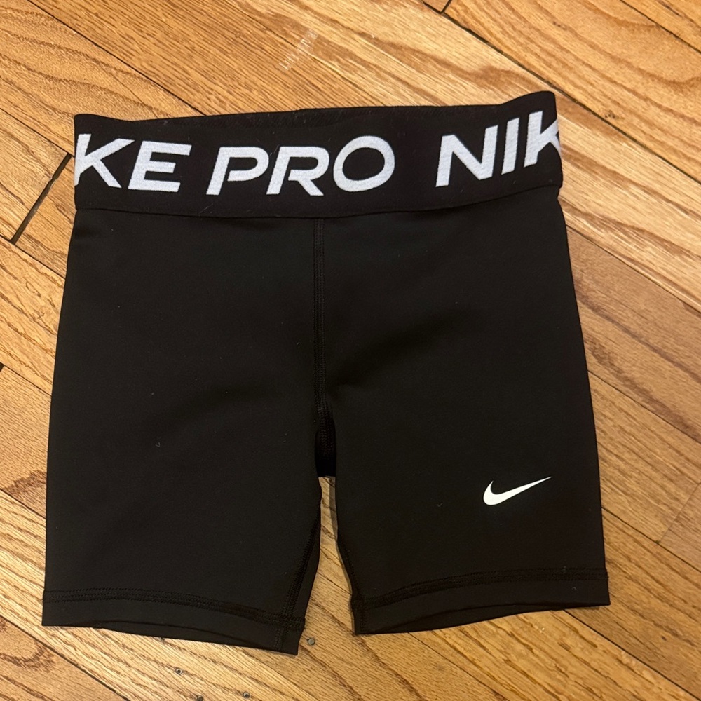 Nike Black Training Shorts with White Logo